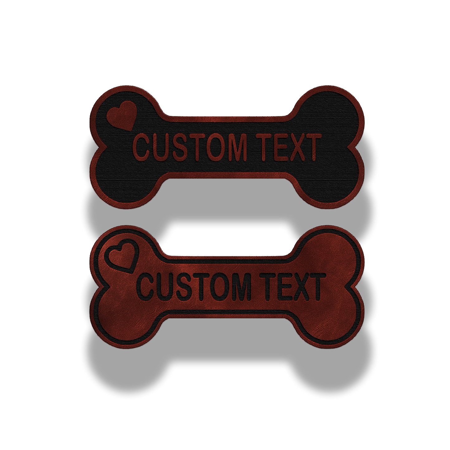 Custom Dog Bone Name Patch – Leatherette Patch