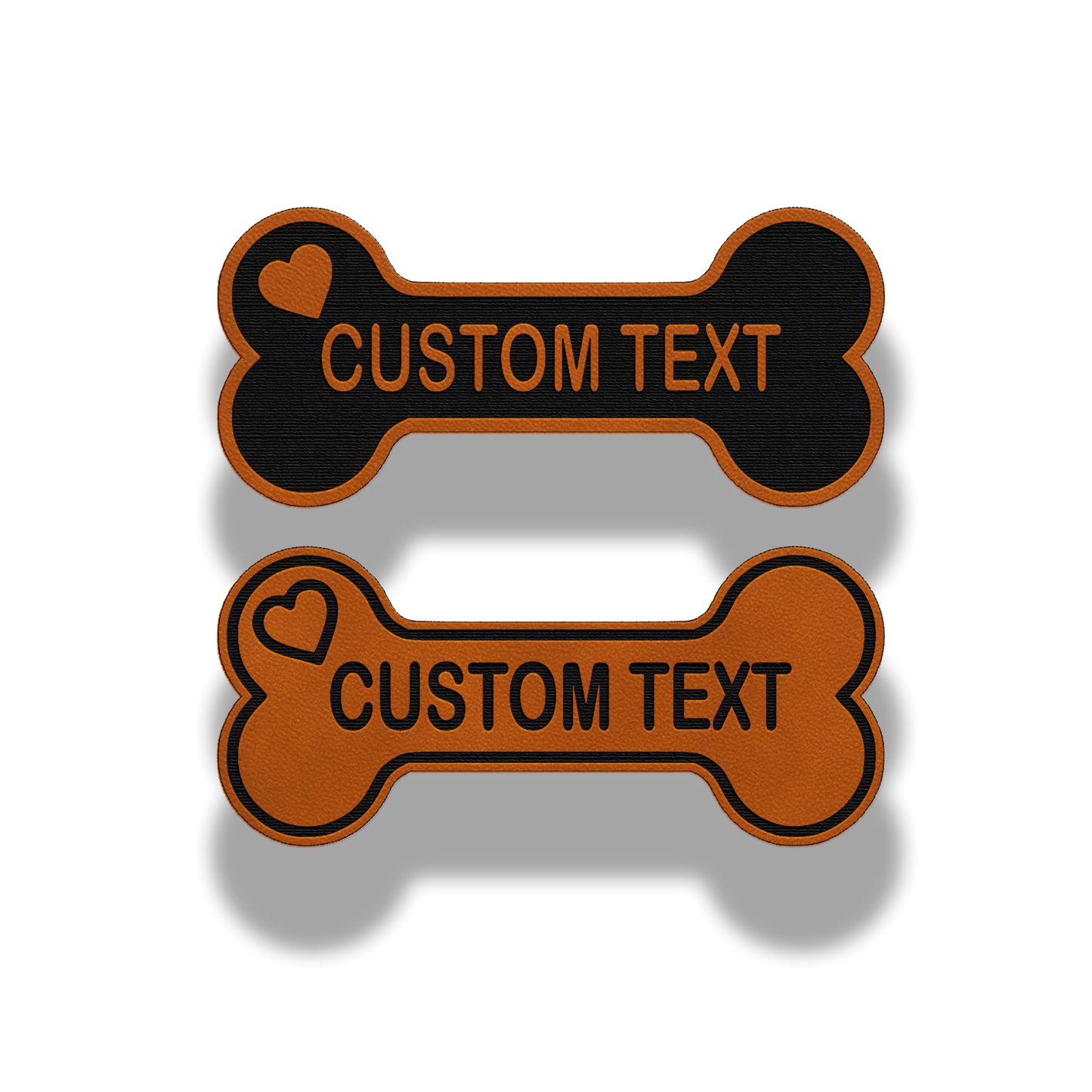 Custom Dog Bone Name Patch – Leatherette Patch