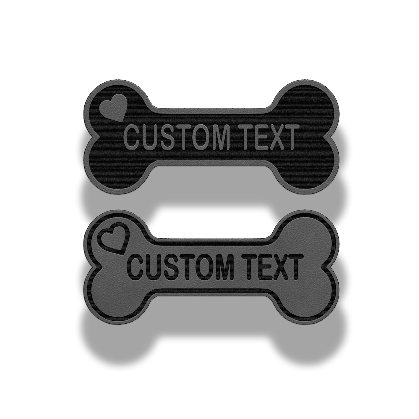 Custom Dog Bone Name Patch – Leatherette Patch