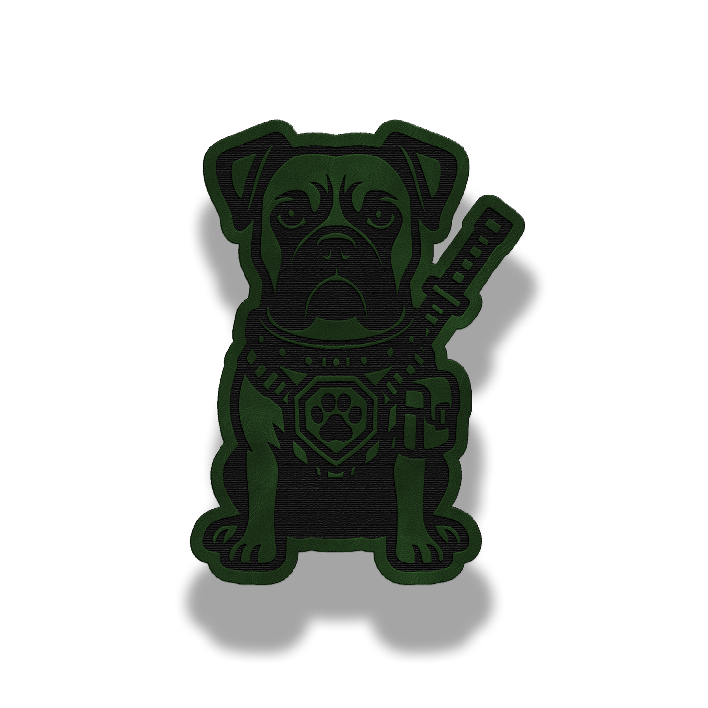 Tactical Boxer Dog Patch – Leatherette Morale Patch
