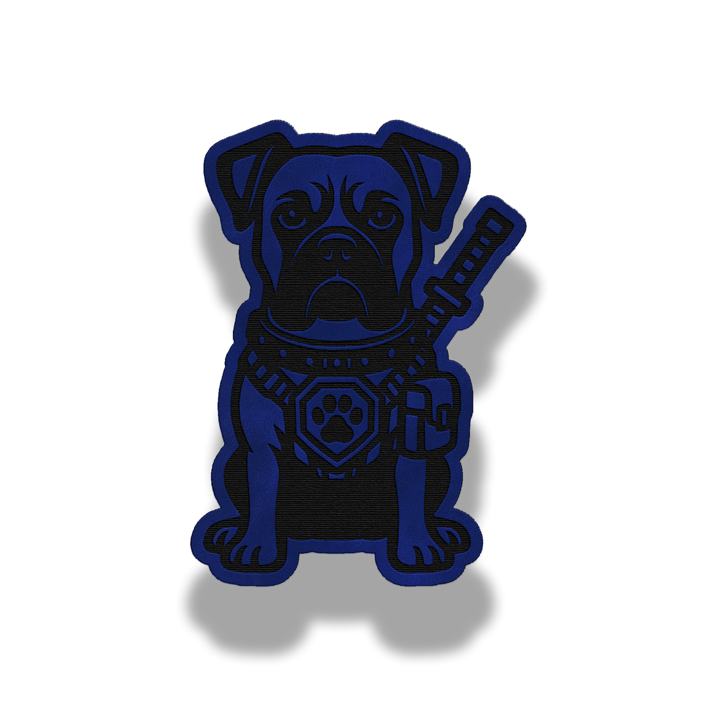 Tactical Boxer Dog Patch – Leatherette Morale Patch