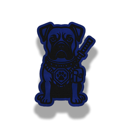 Tactical Boxer Dog Patch – Leatherette Morale Patch