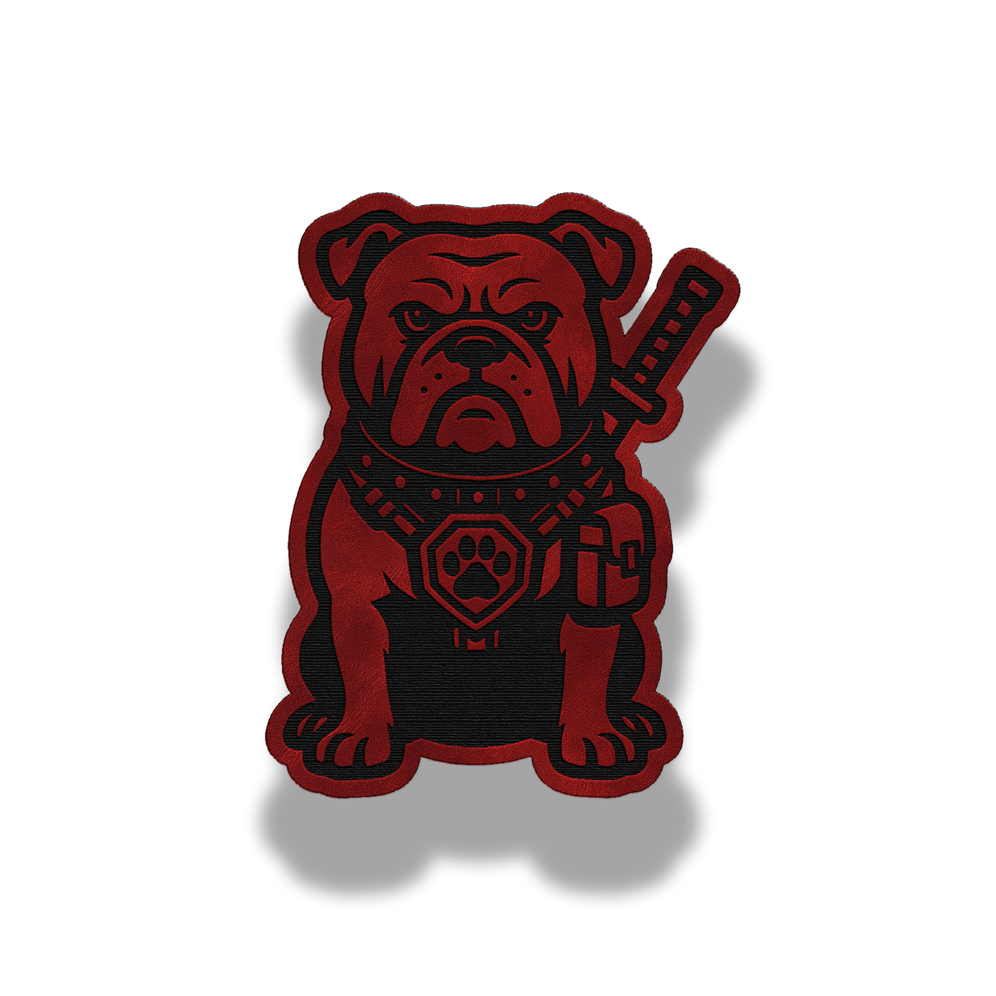 Tactical Bulldog Dog Patch – Leatherette Morale Patch