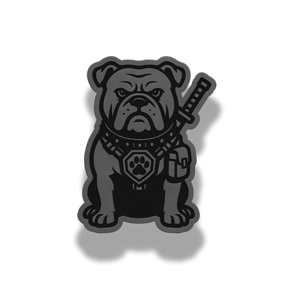 Tactical Bulldog Dog Patch – Leatherette Morale Patch