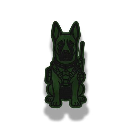 Tactical Belgian Malinois Dog Patch – Leatherette Morale Patch