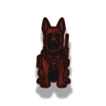 Tactical Belgian Malinois Dog Patch – Leatherette Morale Patch