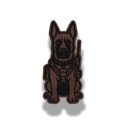 Tactical Belgian Malinois Dog Patch – Leatherette Morale Patch