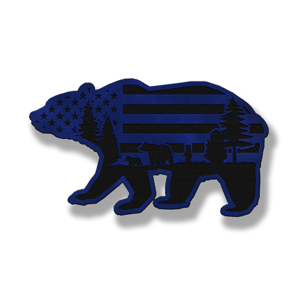 Bear Mountain Flag – Leatherette Morale Patch