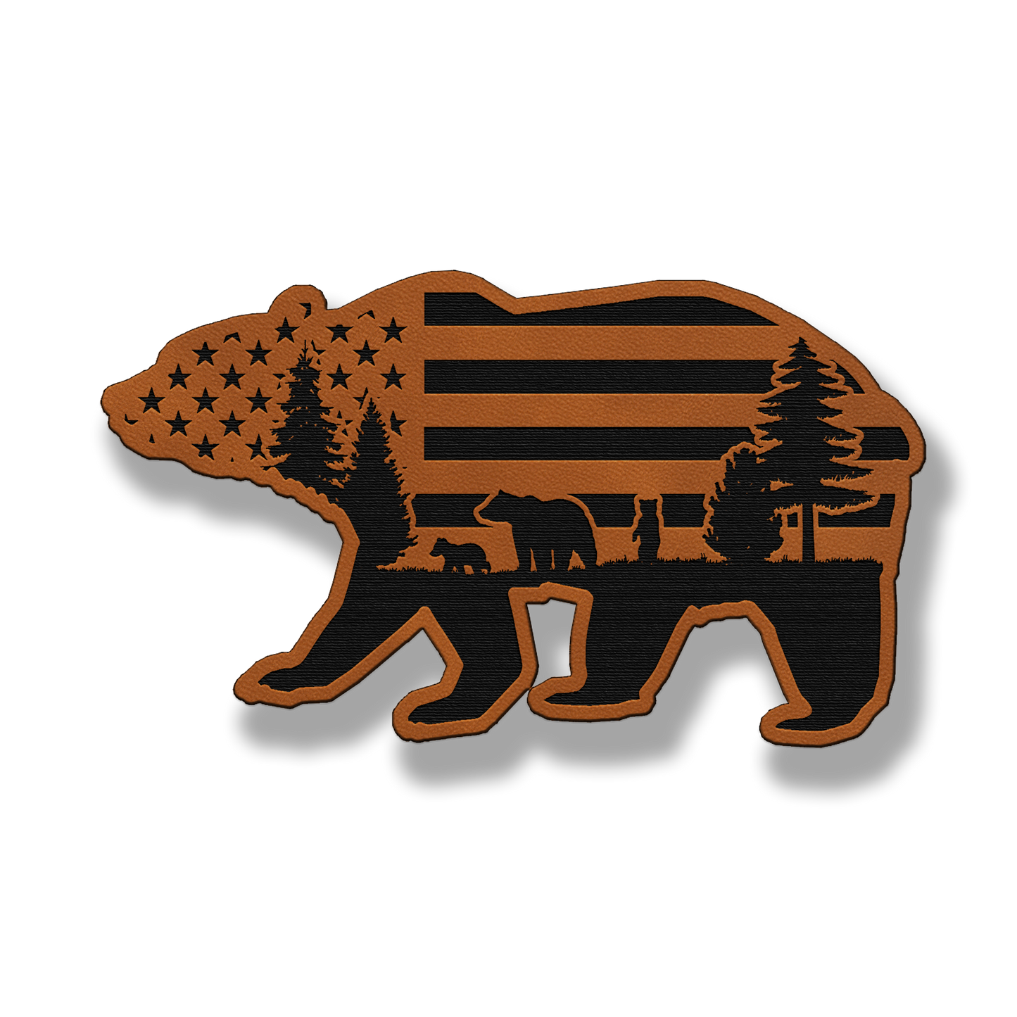 Bear Mountain Flag – Leatherette Morale Patch