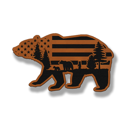 Bear Mountain Flag – Leatherette Morale Patch
