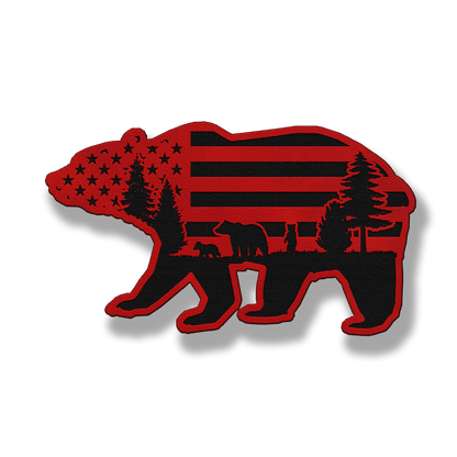 Bear Mountain Flag – Leatherette Morale Patch