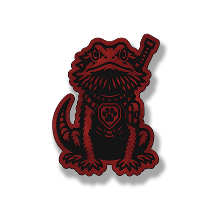 Tactical Bearded Dragon Patch – Leatherette Morale Patch