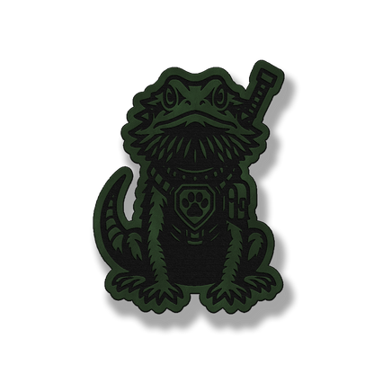 Tactical Bearded Dragon Patch – Leatherette Morale Patch