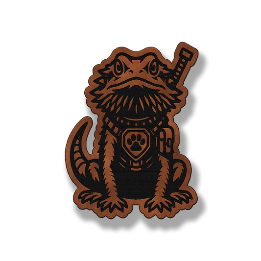 Tactical Bearded Dragon Patch – Leatherette Morale Patch