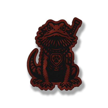 Tactical Bearded Dragon Patch – Leatherette Morale Patch