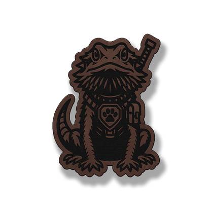 Tactical Bearded Dragon Patch – Leatherette Morale Patch