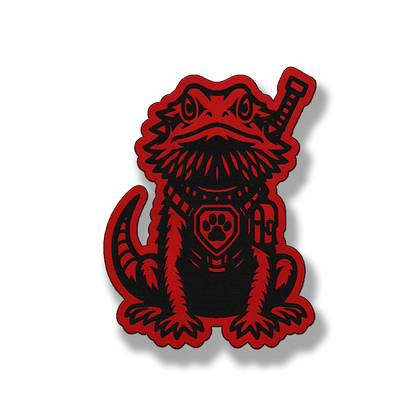 Tactical Bearded Dragon Patch – Leatherette Morale Patch