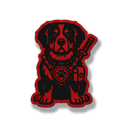Tactical Bernese Mountain Dog Patch – Leatherette Morale Patch