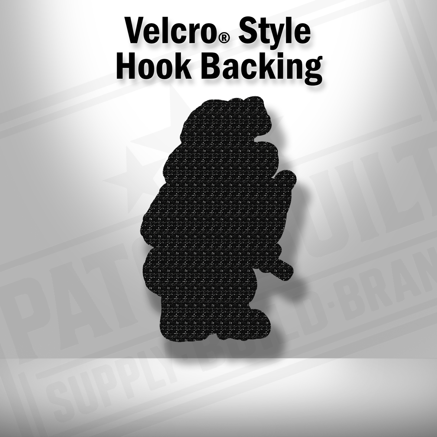 Big Red Tactical Dog Patch – Leatherette Morale Patch