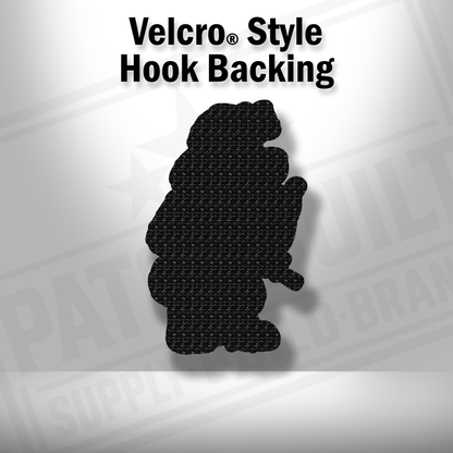 Big Red Tactical Dog Patch – Leatherette Morale Patch