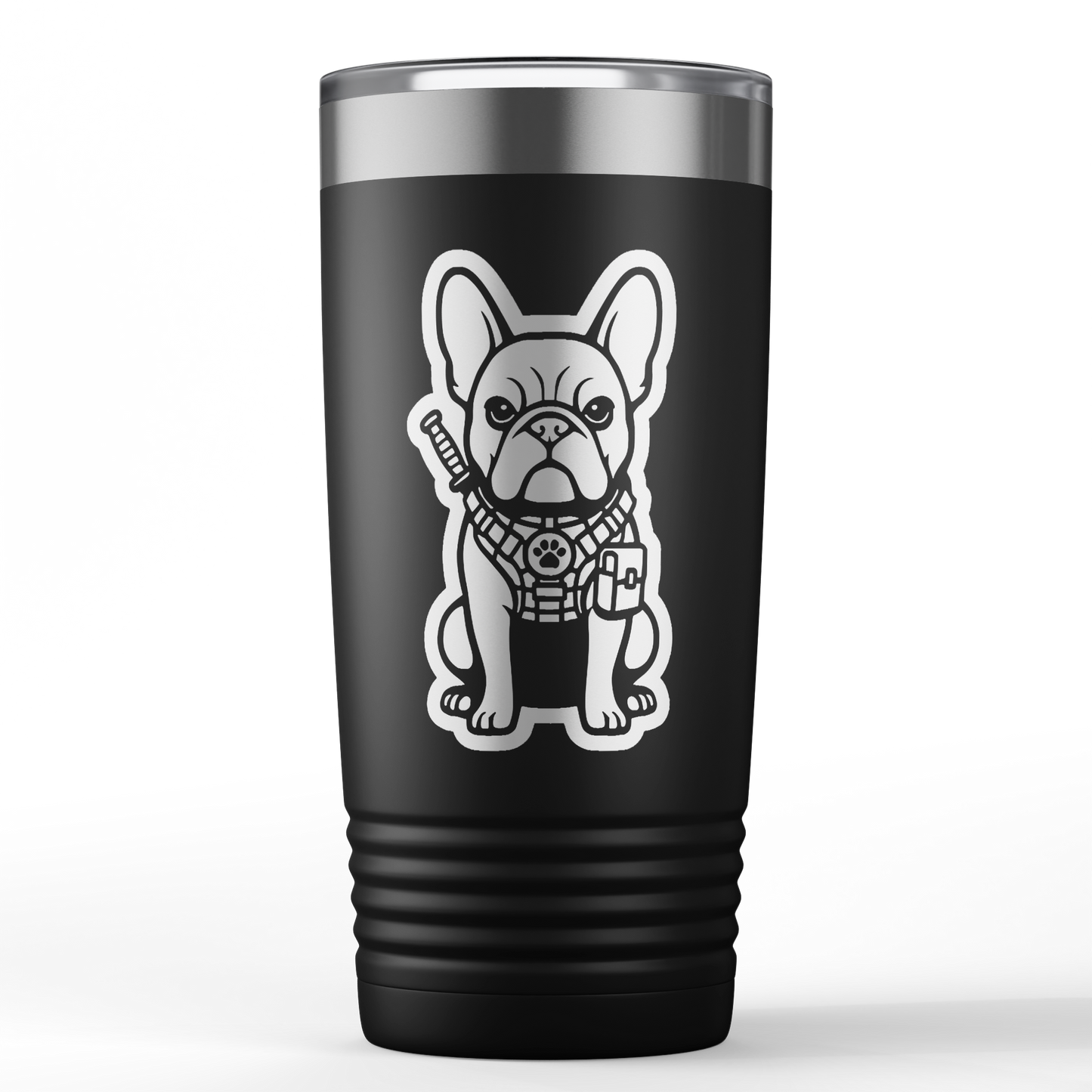 French Bulldog 20oz Polar Camel® Laser-Engraved Tumbler