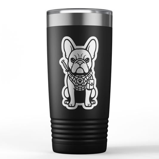 French Bulldog 20oz Polar Camel® Laser-Engraved Tumbler