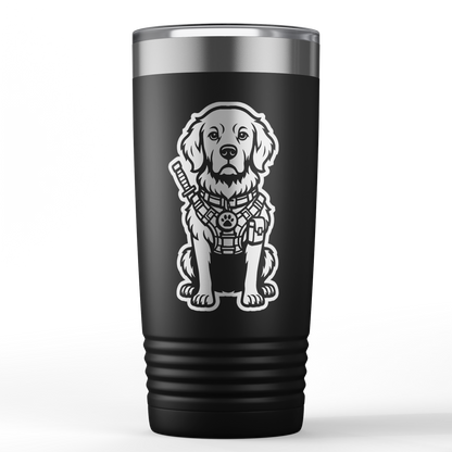 Golden Retriever dog laser-engraved 20oz Polar Camel tumbler