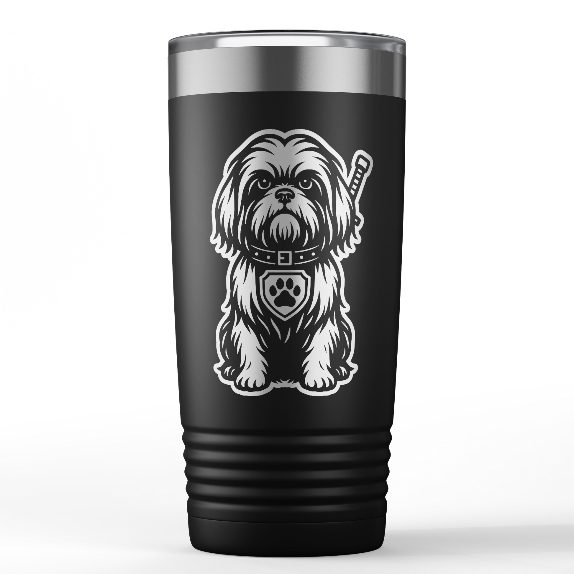 Shih Tzu dog laser-engraved 20oz Polar Camel tumbler