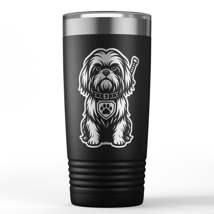 Shih Tzu dog laser-engraved 20oz Polar Camel tumbler