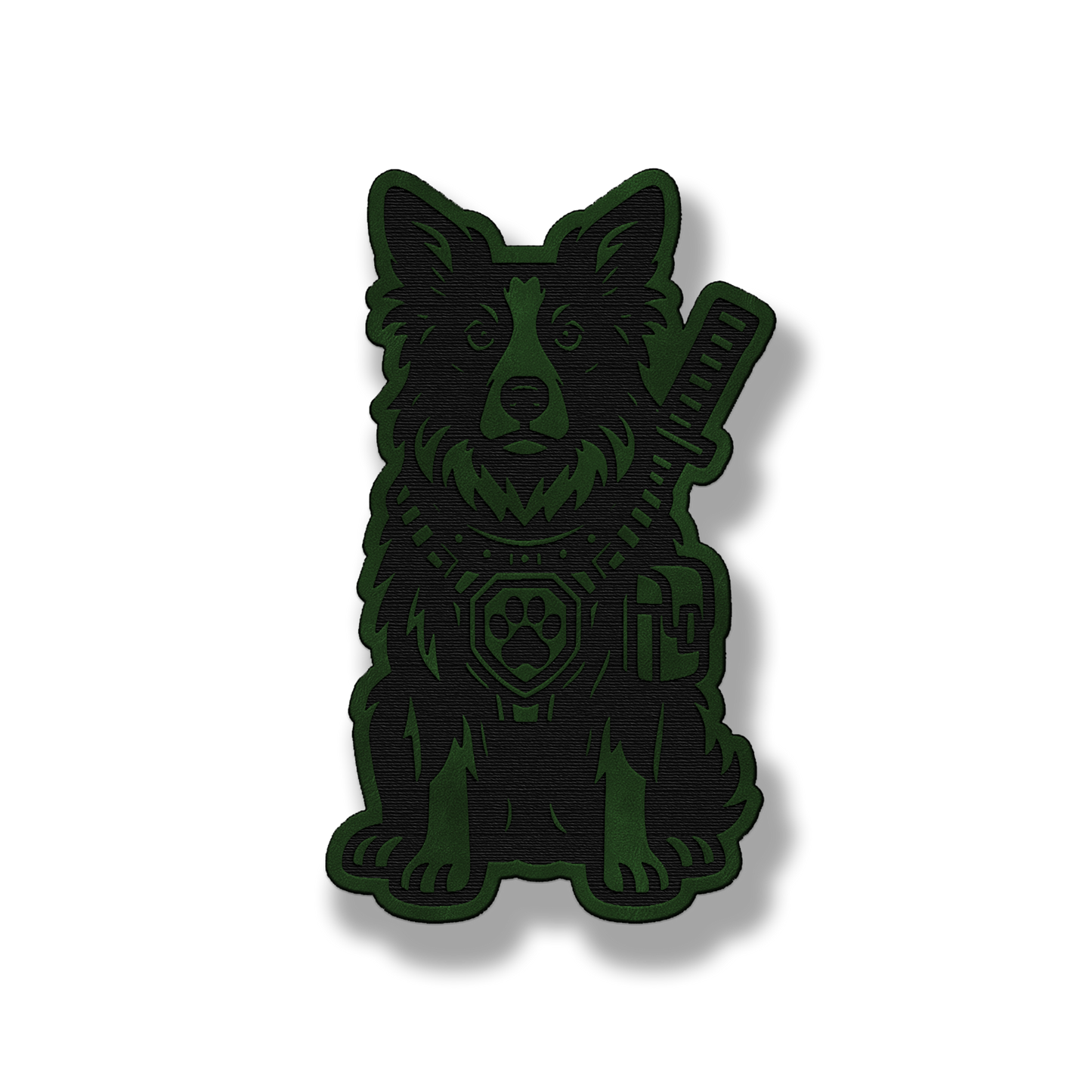 Tactical Border Collie Patch – Leatherette Morale Patch