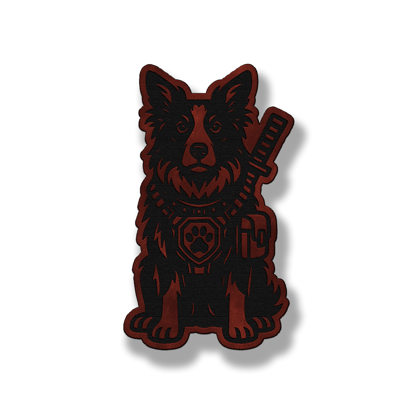 Tactical Border Collie Patch – Leatherette Morale Patch