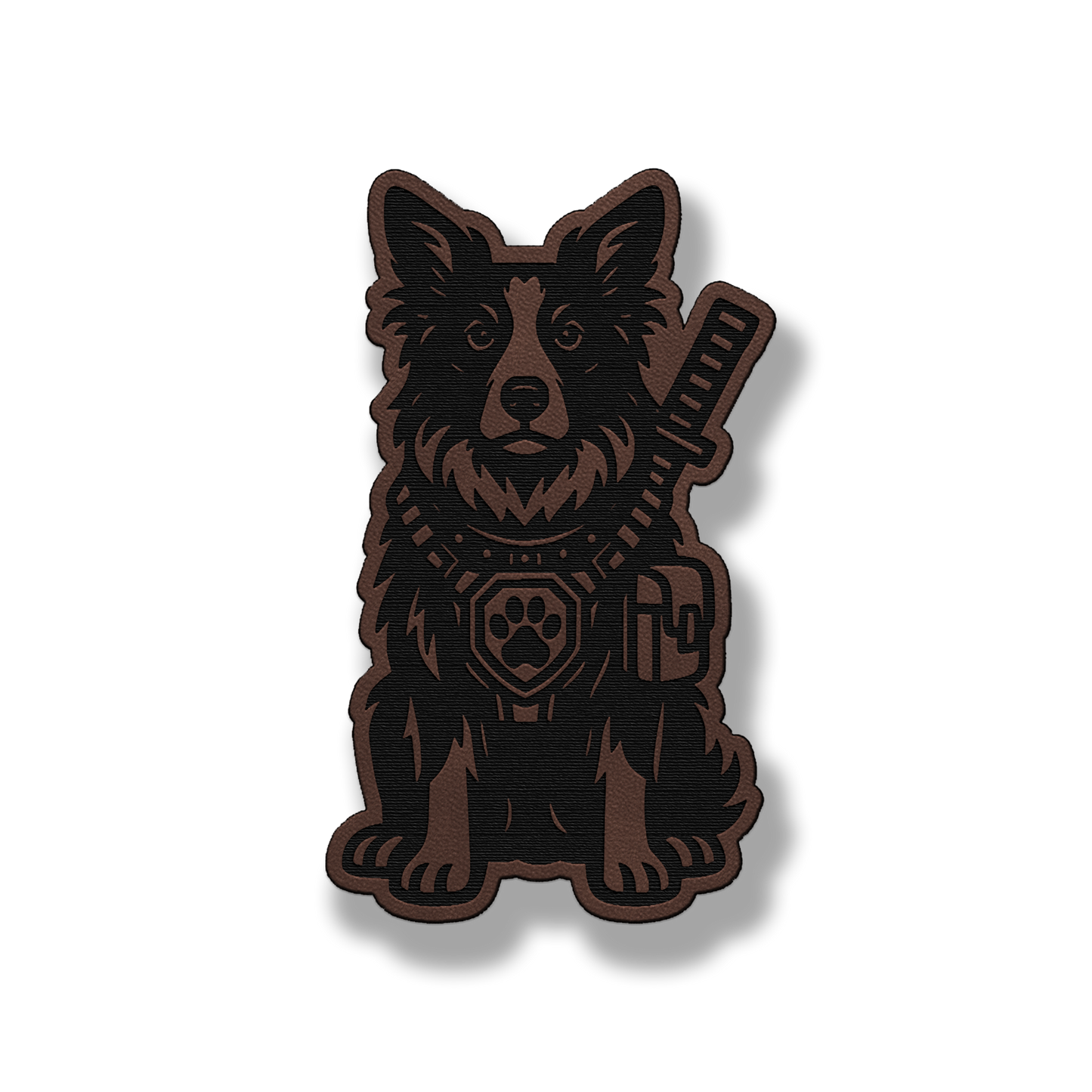 Tactical Border Collie Patch – Leatherette Morale Patch