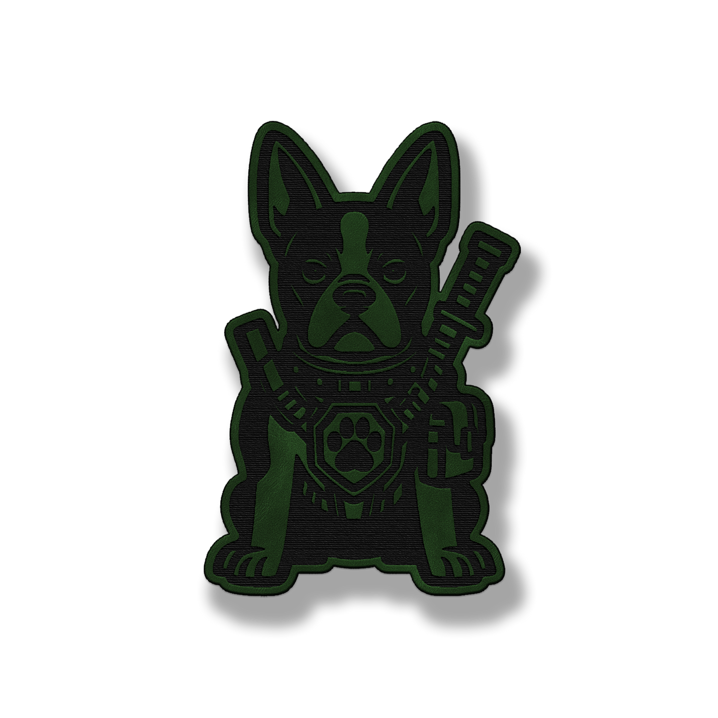 Tactical Boston Terrier Dog Patch – Leatherette Morale Patch