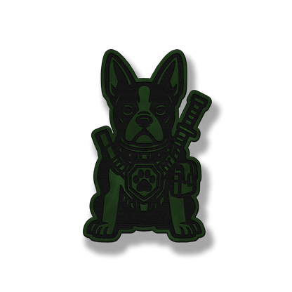 Tactical Boston Terrier Dog Patch – Leatherette Morale Patch