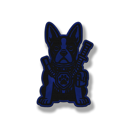 Tactical Boston Terrier Dog Patch – Leatherette Morale Patch