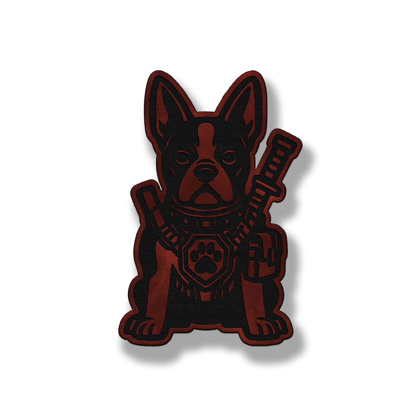 Tactical Boston Terrier Dog Patch – Leatherette Morale Patch
