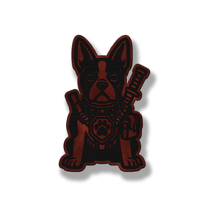 Tactical Boston Terrier Dog Patch – Leatherette Morale Patch