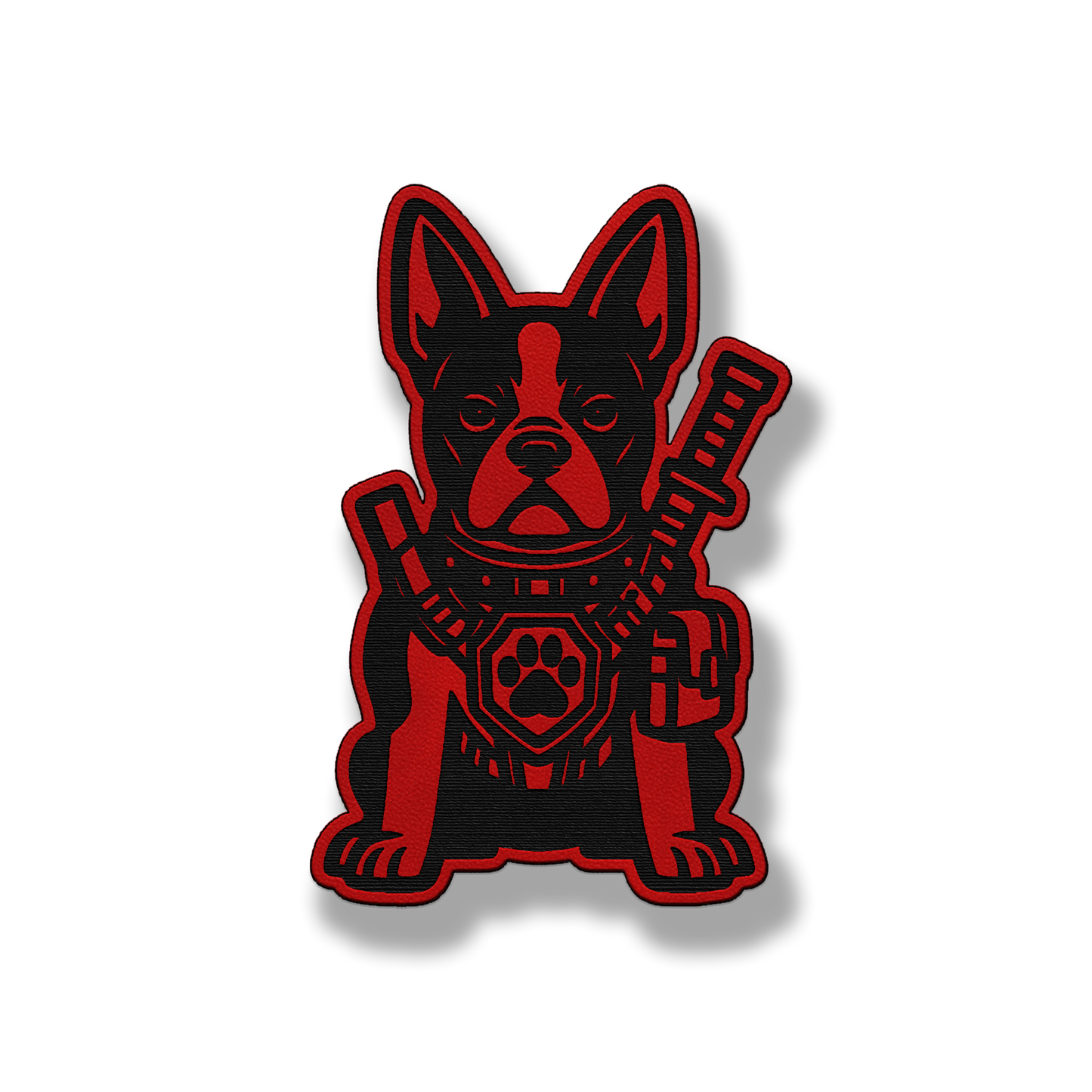 Tactical Boston Terrier Dog Patch – Leatherette Morale Patch