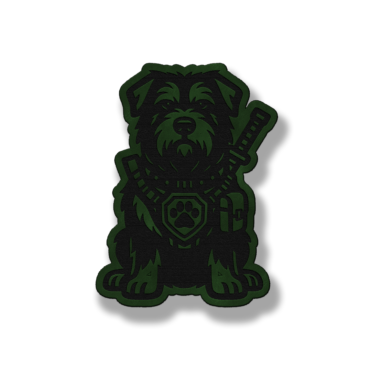 Tactical Bouvier Dog Patch – Leatherette Morale Patch