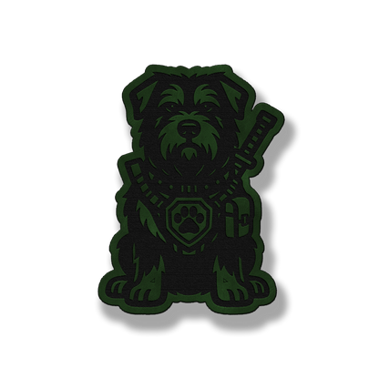 Tactical Bouvier Dog Patch – Leatherette Morale Patch