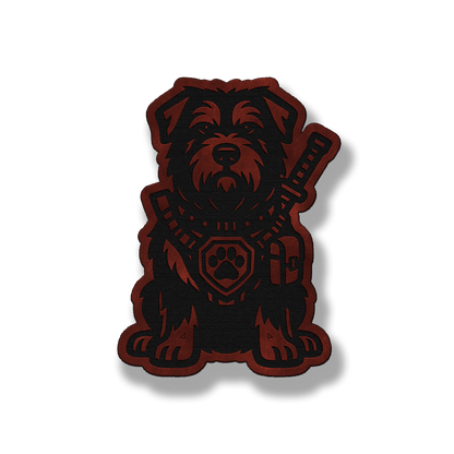 Tactical Bouvier Dog Patch – Leatherette Morale Patch