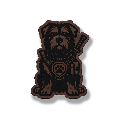 Tactical Bouvier Dog Patch – Leatherette Morale Patch