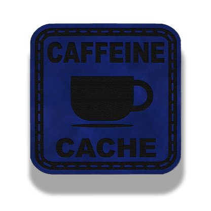 Caffeine Cache Patch – Leatherette Morale Patch