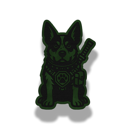 Tactical Cattle Dog Patch – Leatherette Morale Patch