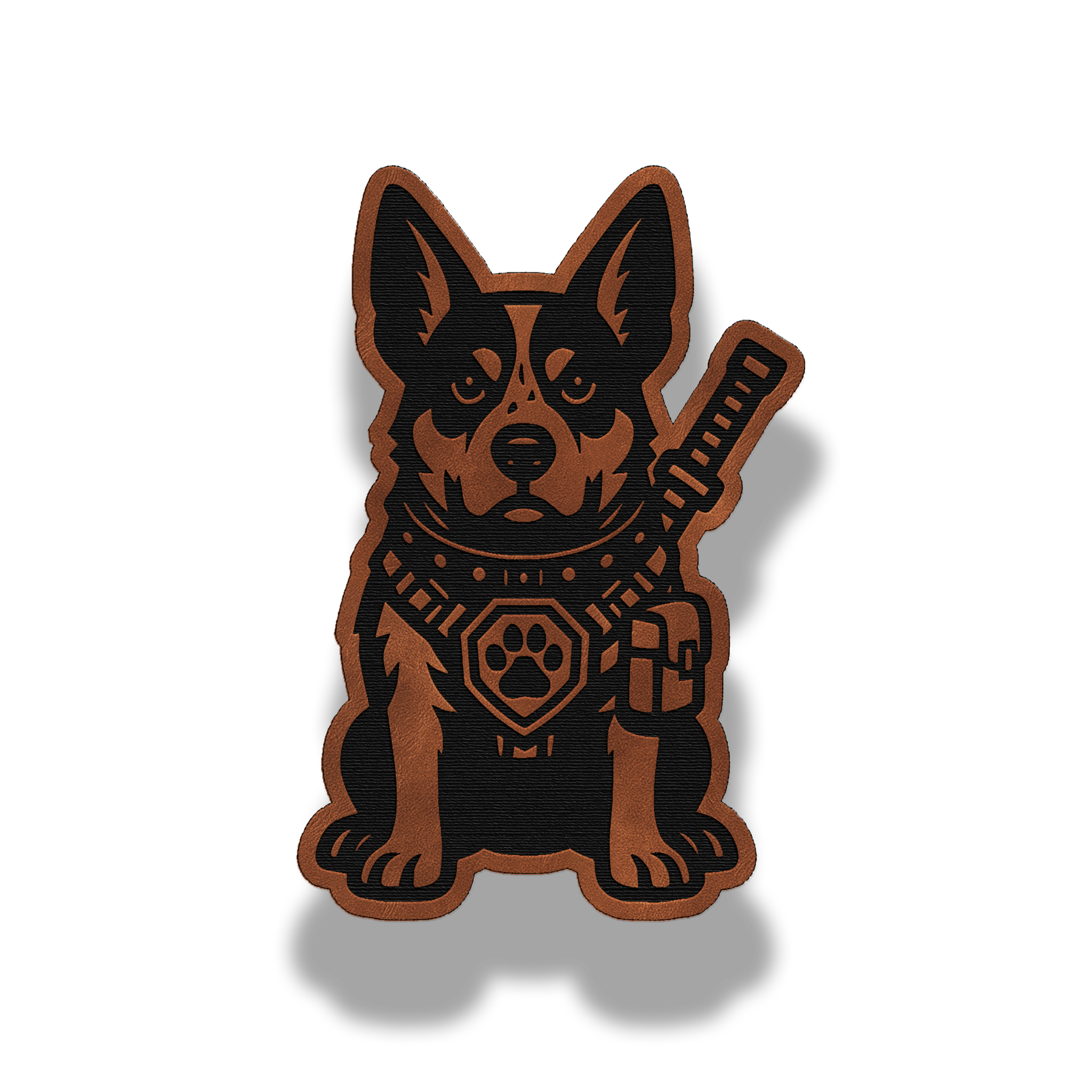 Tactical Cattle Dog Patch – Leatherette Morale Patch – PatchBuilt