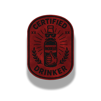 Certified Drinker – Leatherette Patch