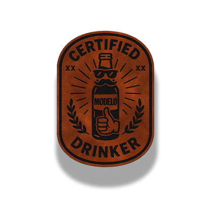 Certified Drinker – Leatherette Patch