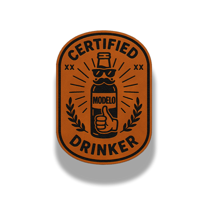 Certified Drinker – Leatherette Patch