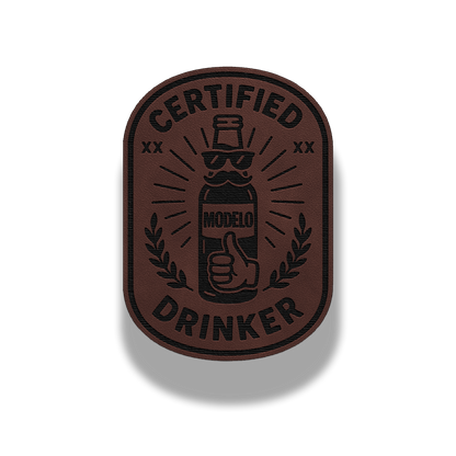 Certified Drinker – Leatherette Patch