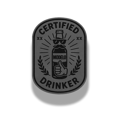Certified Drinker – Leatherette Patch